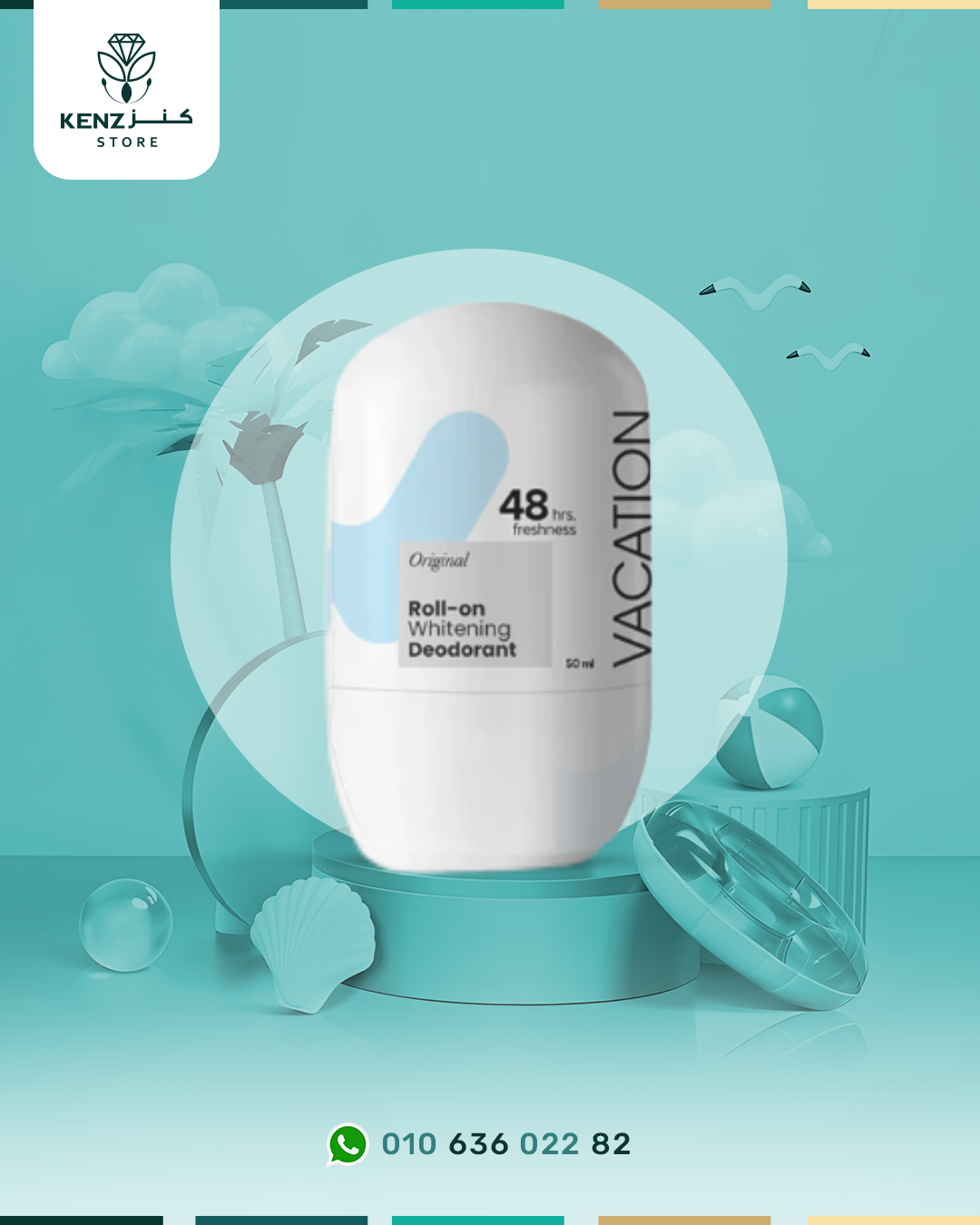 Vacation Original Unscented Whitening Deodorant