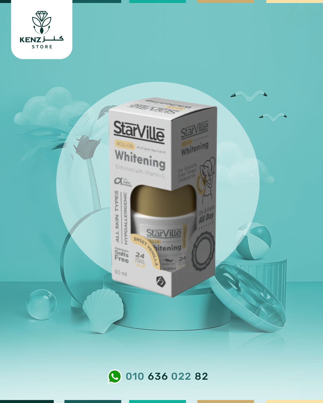 Starville Whitening Roll on Sweet Vanilla 60 ml