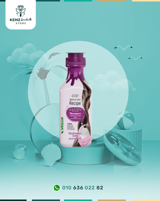 Eva Optimum Care Recipe Silk & Shine Blend Shampoo Marshmallow Scent