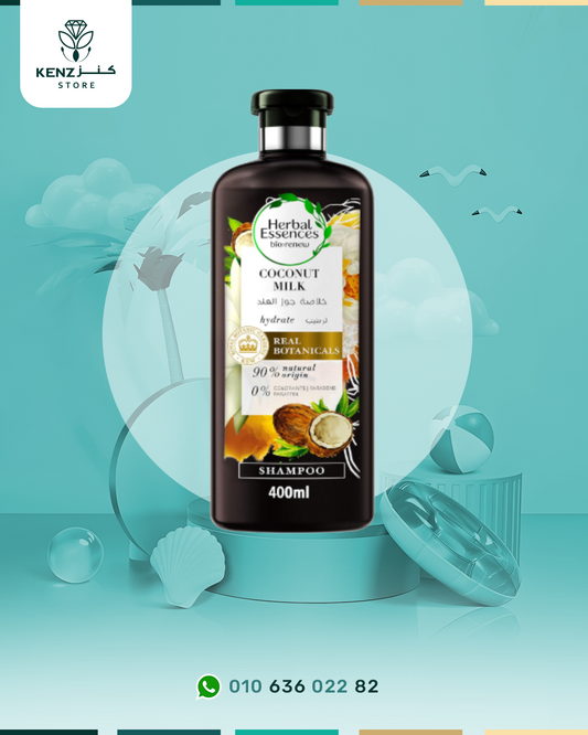Herbal Essences Biorenew Coconut Milk Shampoo, 400 ml