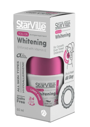 Starville Whitening Roll on Light Pink with Coconut Scent 60 ml