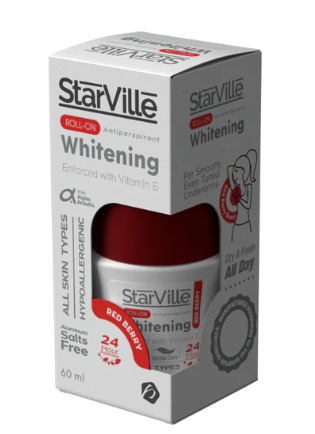 Starville Whitening Roll on Redberry Scent 60 ml
